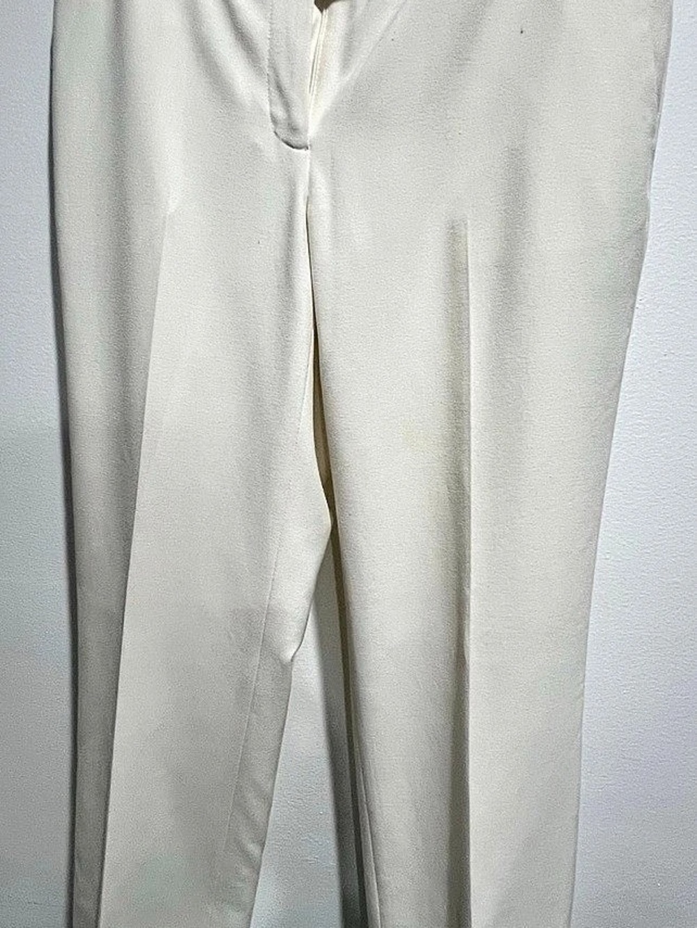 Calvin Klein Straight Leg Trousers in White Like New